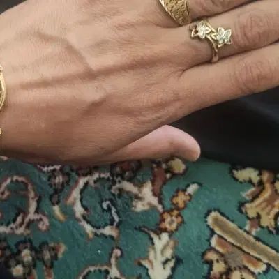 انگشتر گل و گوشواره زنانه|جواهرات|اصفهان, رهنان|دیوار