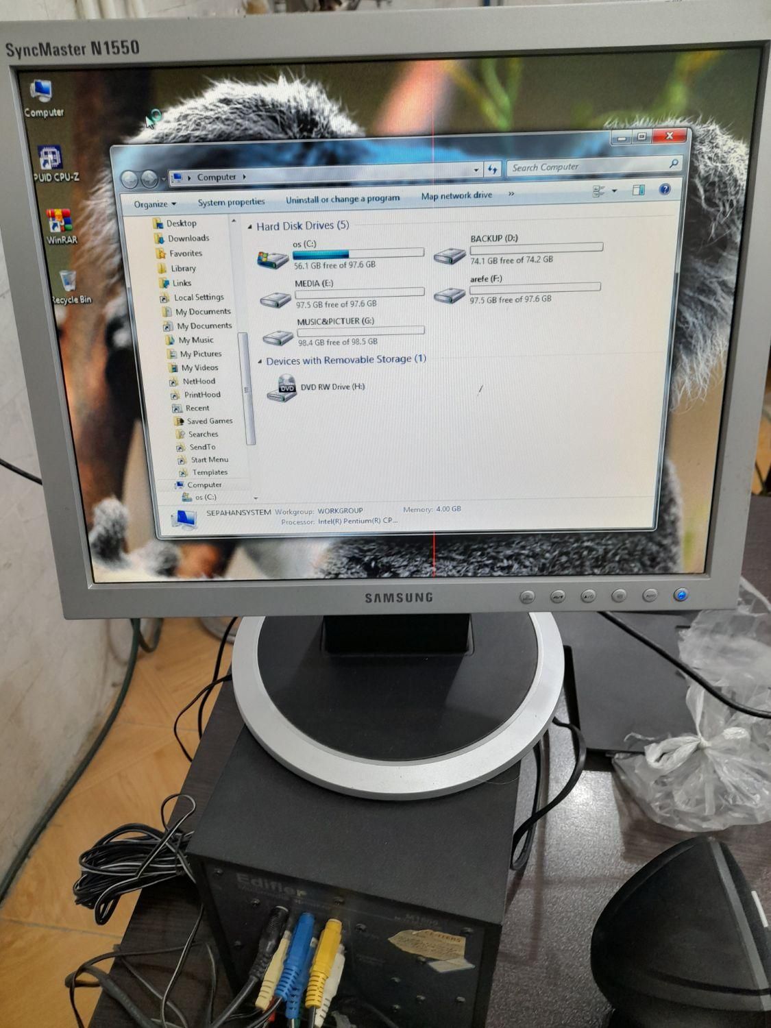 مانیتور برند سامسونگ SyncMaster N1550|قطعات و لوازم جانبی رایانه|نجف‌آباد, ویلاشهر|دیوار