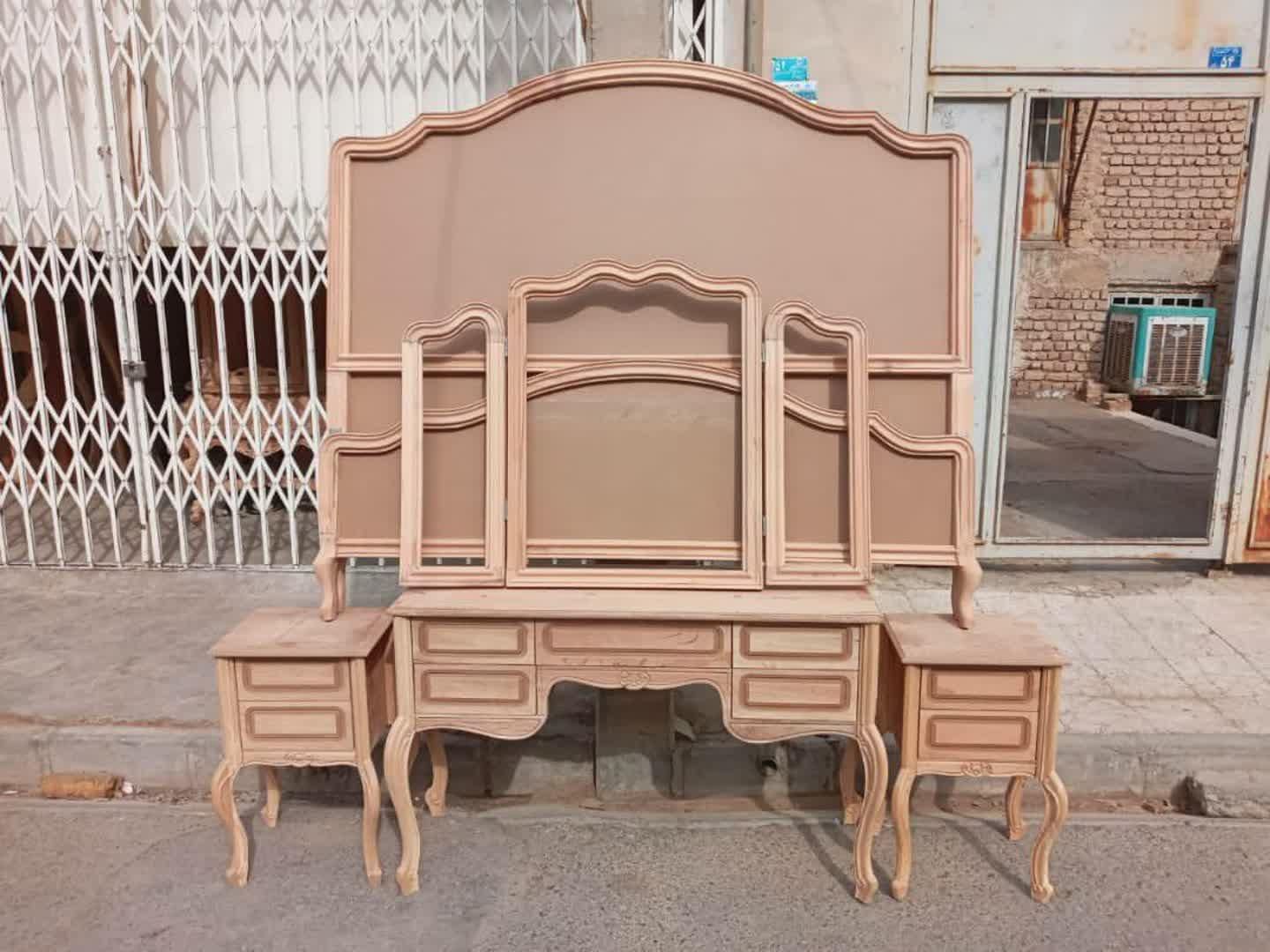 کلاف خام انواع سرویس خواب چوبی|تخت و سرویس خواب|قم, نوقطار|دیوار