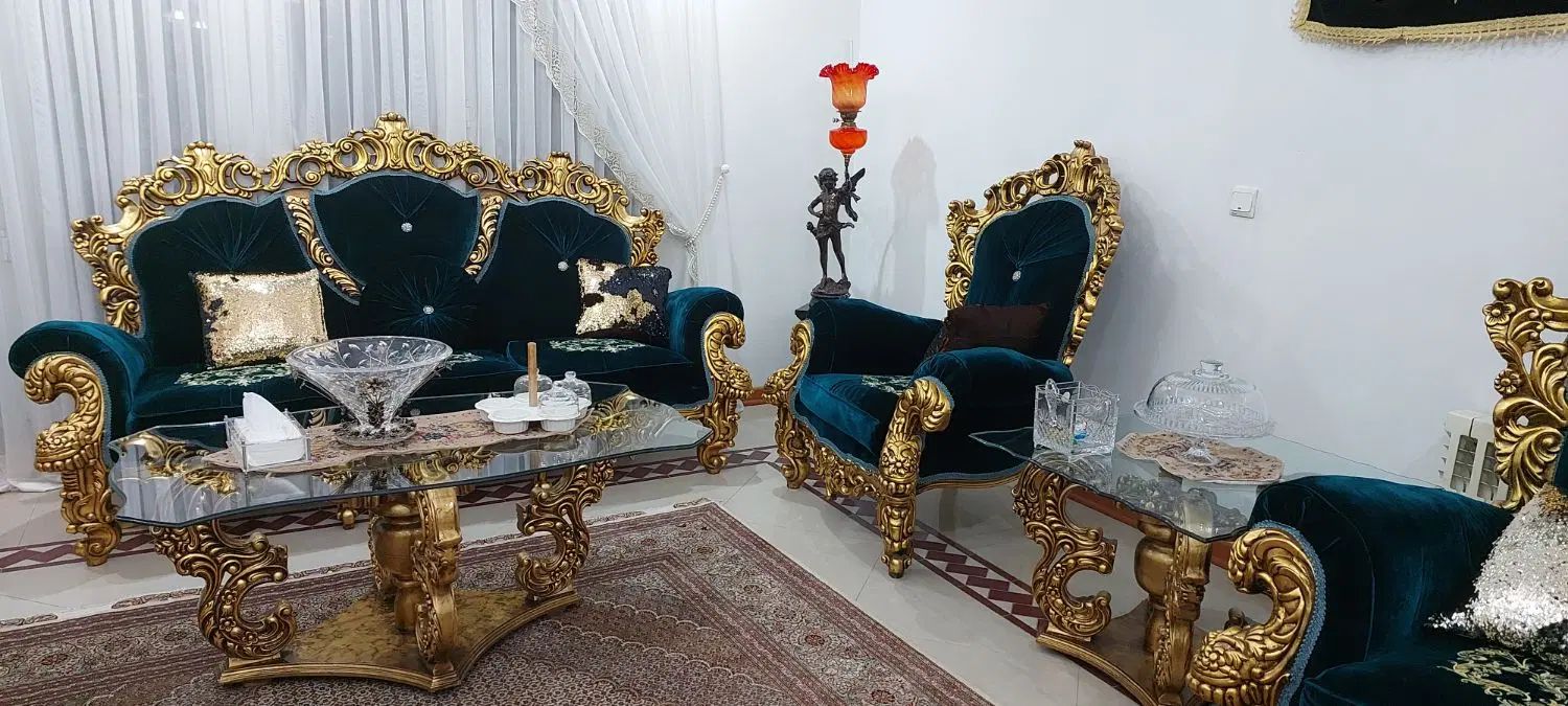 مبلمان استیل ورق طلا|مبلمان خانگی و میز عسلی|تهران, امانیه|دیوار