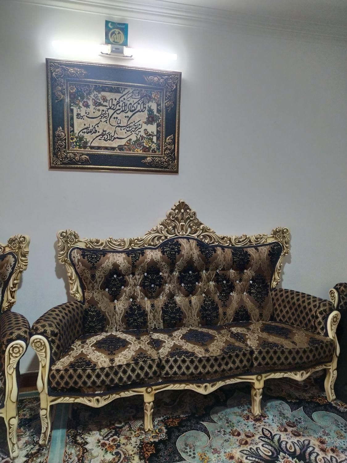 مبل سلطنتی 9 نفره|مبلمان خانگی و میز عسلی|پاکدشت, |دیوار