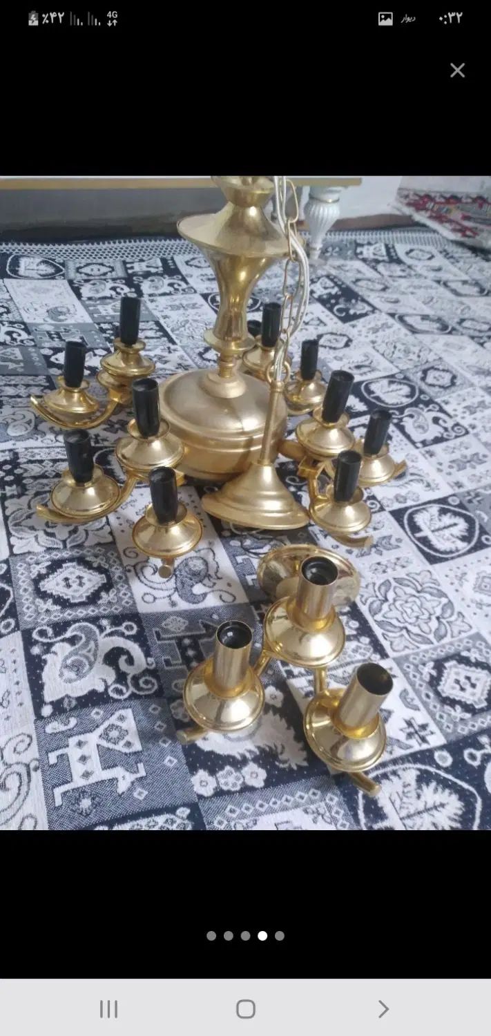 خریدار انواع لوستر برنجی در محل|لوستر و چراغ آویز|کرج, اتحاد|دیوار
