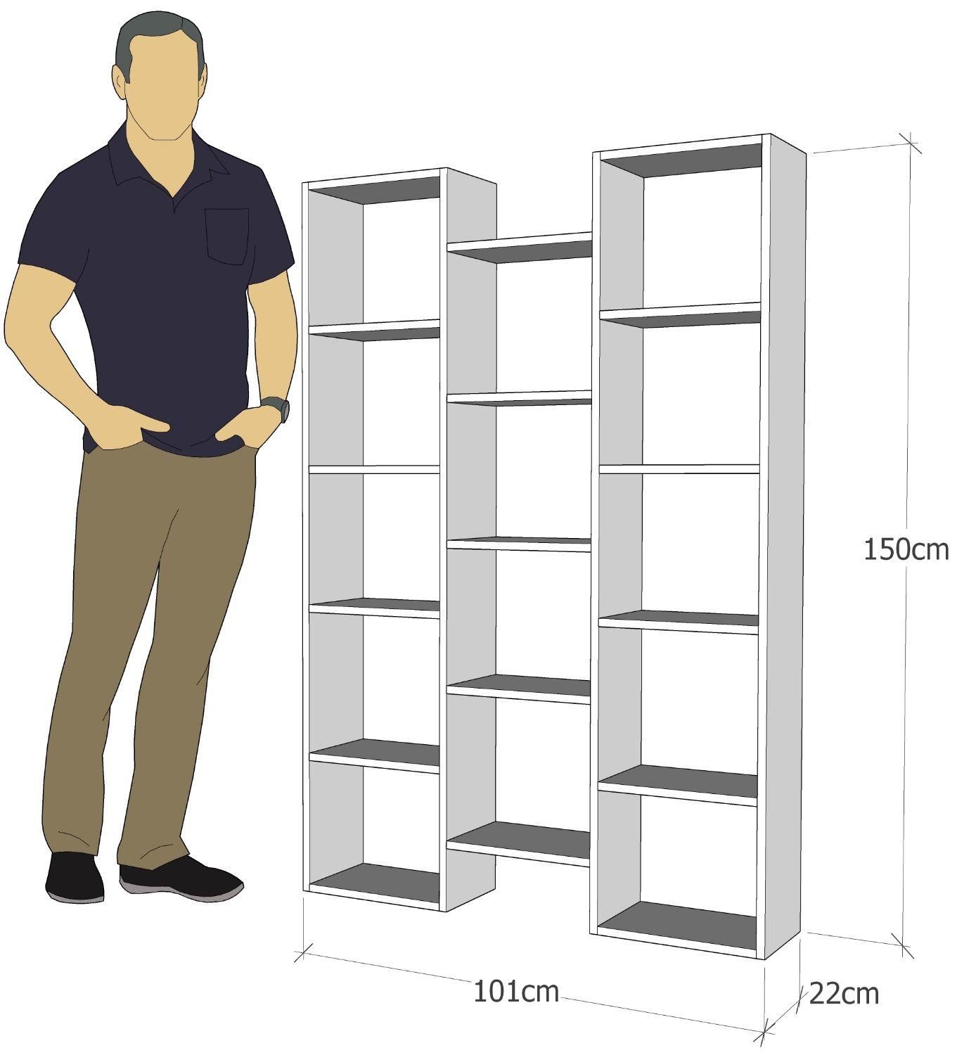 قفسه کتاب و دکوری B04  ام دی اف و چوبی|کتابخانه، شلف، قفسه‌های دیواری|ارومیه, |دیوار