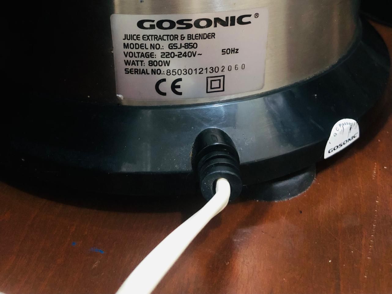 آبمیوه گیر چند منظوره Gosonic استفاده نشده|آبمیوه‌گیر و آب‌مرکبات‌گیر|رشت, گلزاران|دیوار