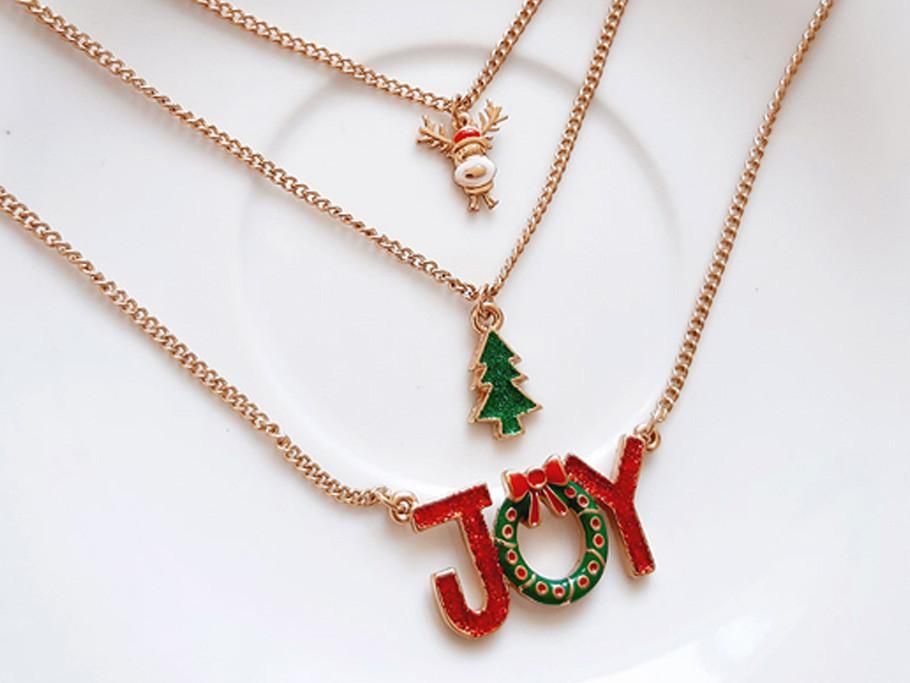 گردنبند زنجیری آویزدار سه ردیفه زمستانی چند رنگ|بدلیجات|سنندج, |دیوار