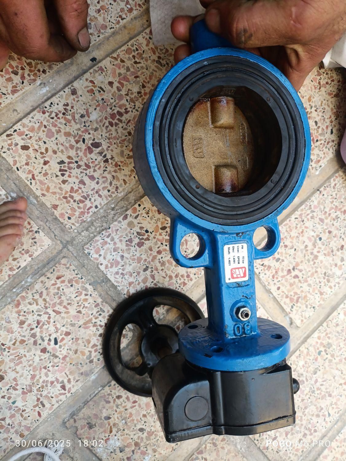 دو عدد شیر پروانه‌ای۸اینچ با قیمت مناسب|مصالح و تجهیزات ساختمان|چهاردانگه (تهران), |دیوار