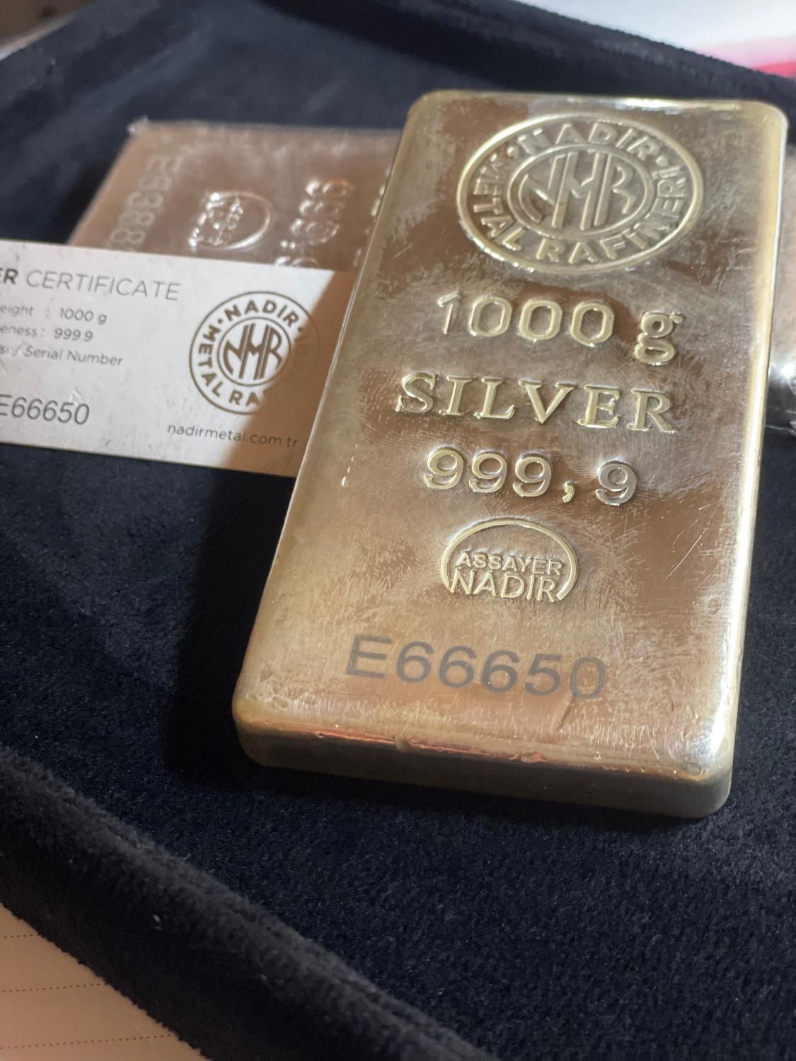 شمش نقره یک کیلویی برند نادیر|جواهرات|تهران, میرداماد|دیوار