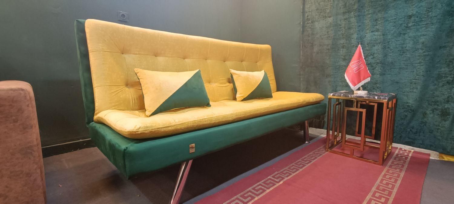 مبل راحتی تخت خواب شو تختشوزرد|مبلمان خانگی و میز عسلی|مشهد, گلبرگ شمالی|دیوار