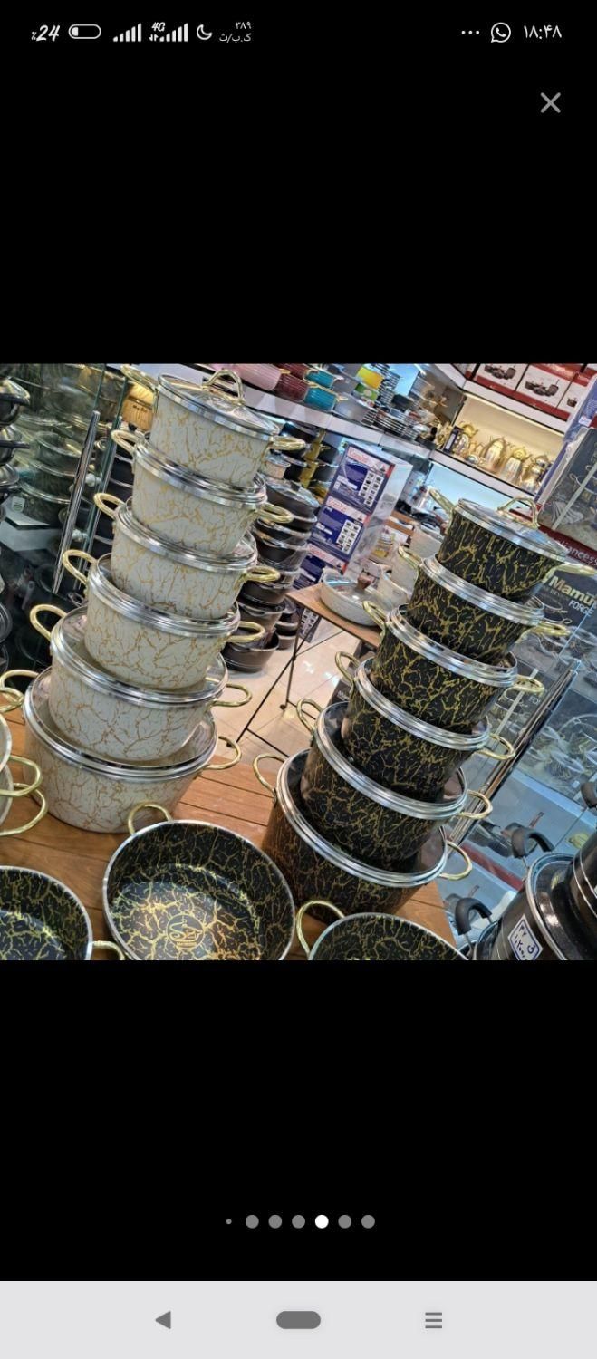 سرویس قابلمه چدن گرانیت ۱۵پارچه کوشا|ظروف پخت‌وپز|تهران, شوش|دیوار