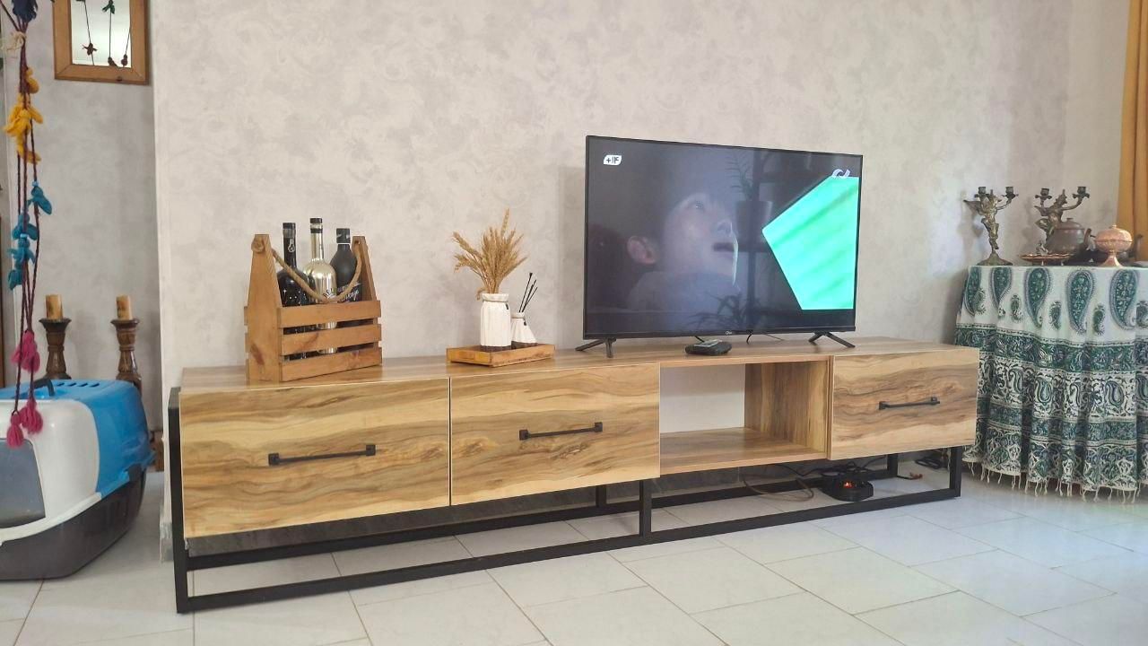 میز تلویزیون. میز Tv چوبی فلزی|میز تلویزیون|رشت, بازار|دیوار