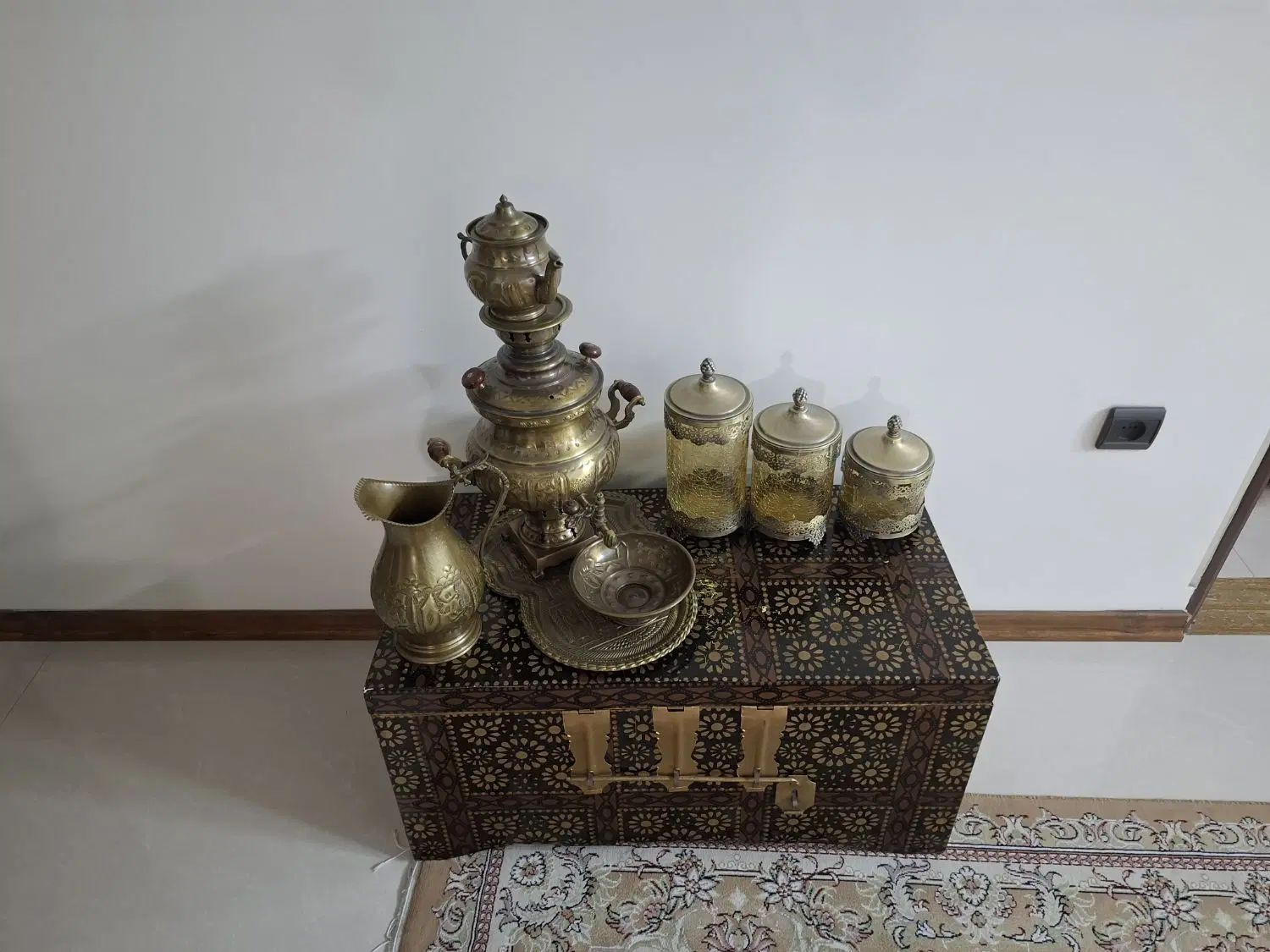 سماور و پارچ و صندوق|صنایع دستی و سایر لوازم تزئینی|تهران, آهنگ|دیوار