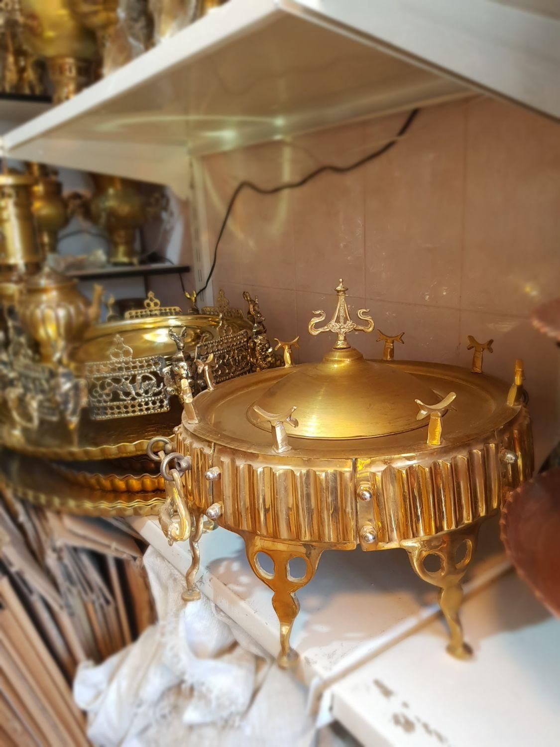 منقل شاخدار برنجی *|صنایع دستی و سایر لوازم تزئینی|فردیس, طالقانی|دیوار