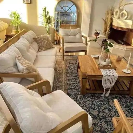یک دست مبلمان ۸نفره چوب راش خام بفروش میرسد|مبلمان خانگی و میز عسلی|تهران, خلازیر|دیوار