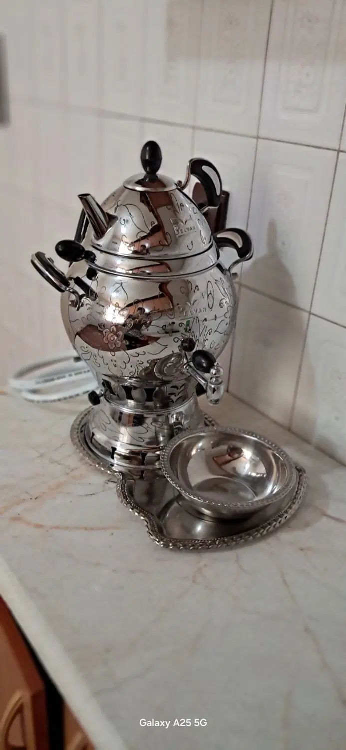 سماور نو و تمیز|سماور، چای‌ساز، قهوه‌ساز|تهران, نیکنام|دیوار