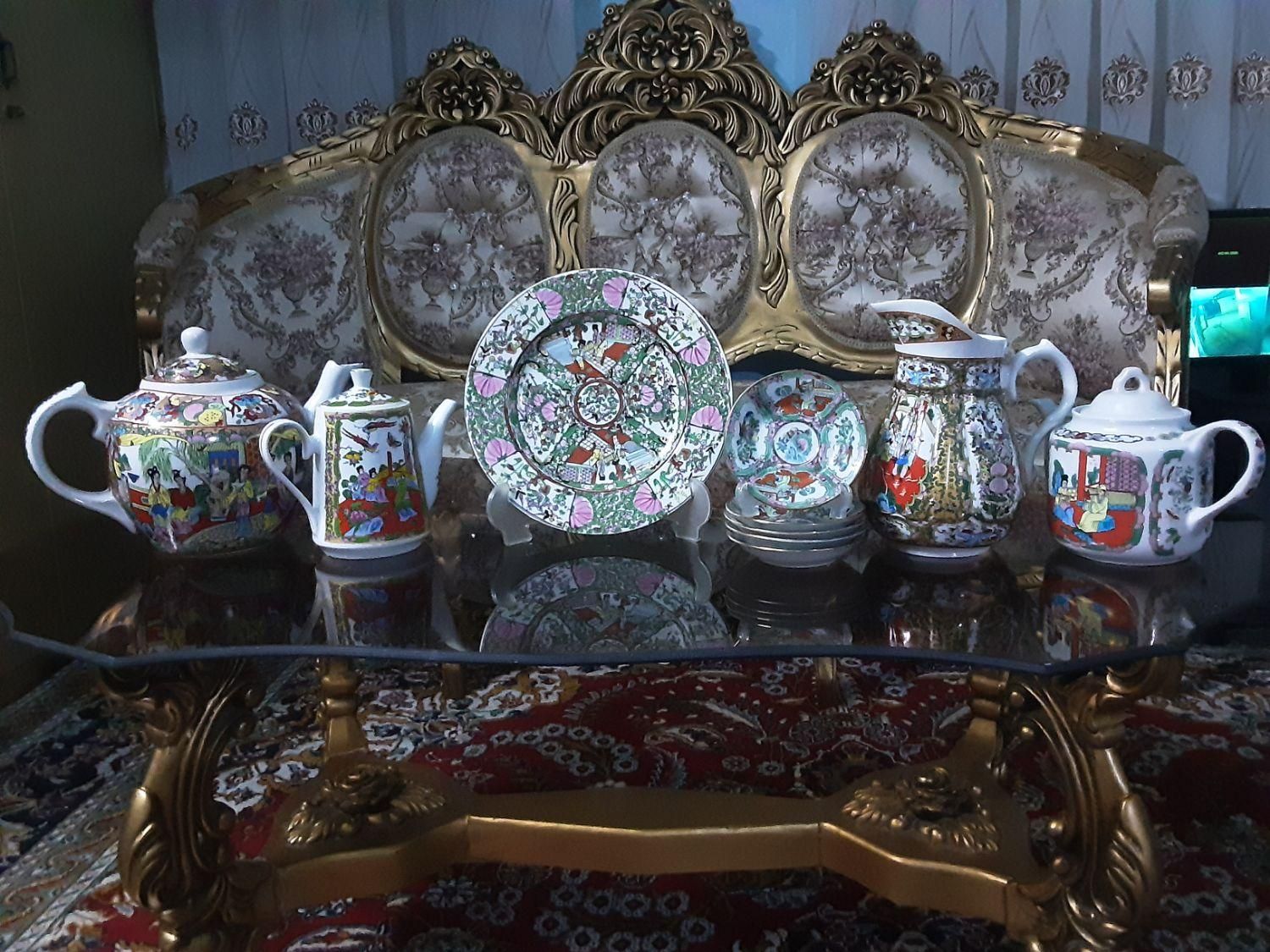 فروش ظروف گل مرغی|ظروف سرو و پذیرایی|گنبد کاووس, |دیوار