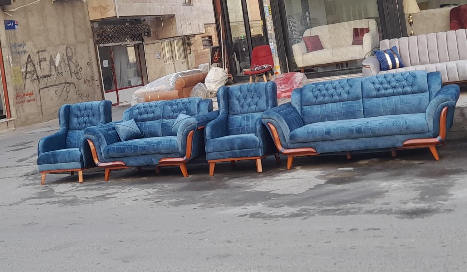 مبل چستر مارشال ۷ نفره مبلمان راحتی پارچه نانو|مبلمان خانگی و میز عسلی|قرچک, امین آباد|دیوار