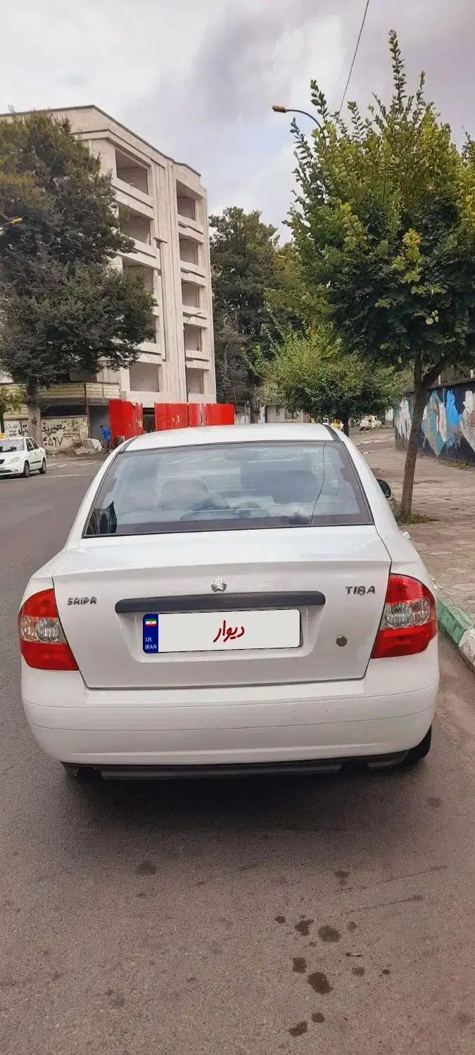 تیبا ۱ مدل ۹۷ استثنائی بدون رنگ ضربه|خودرو سواری و وانت|رشت, استقامت ۱|دیوار