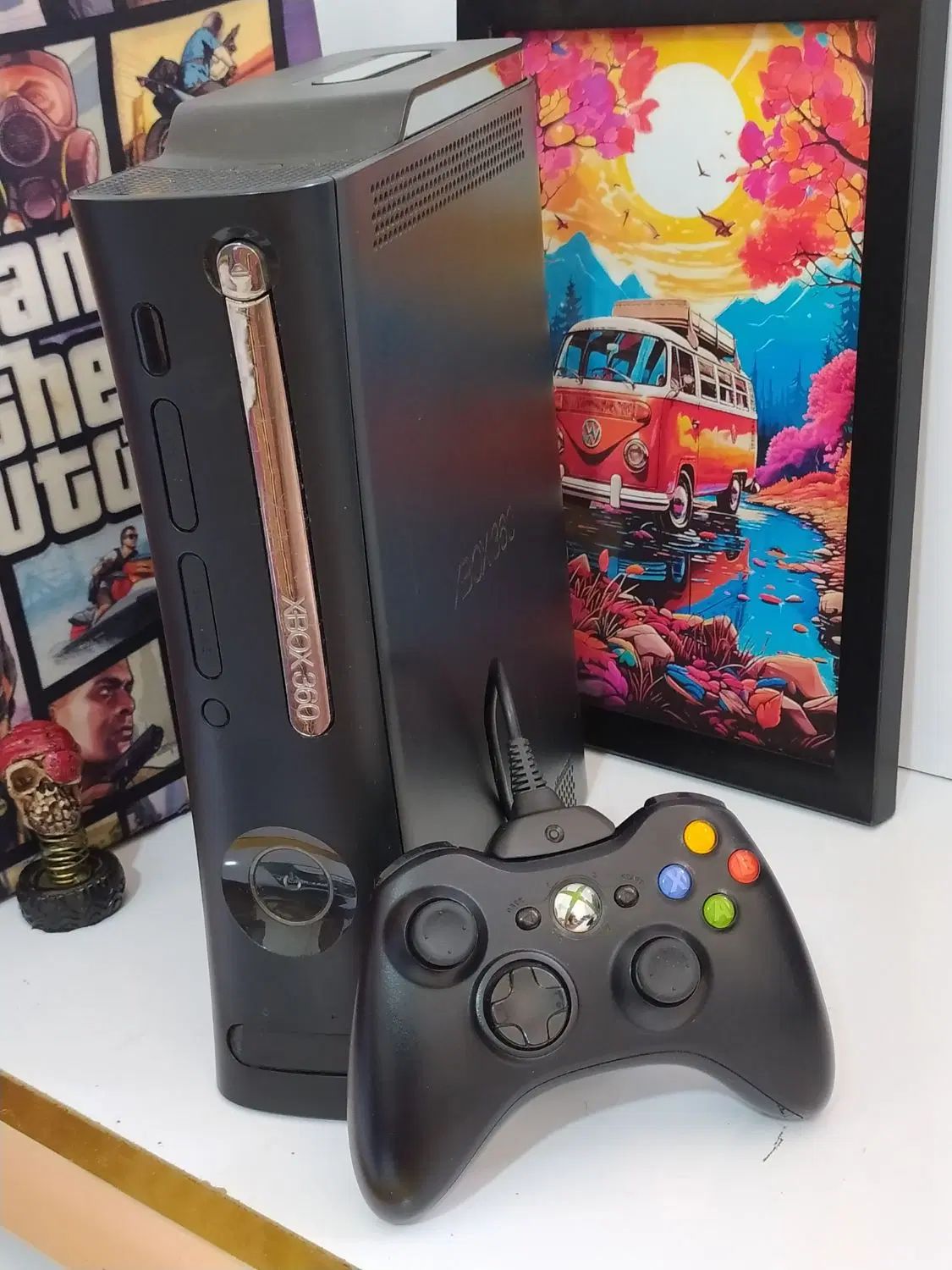 ایکس باکس Xbox 360 دو دسته اورجینال در حد|کنسول، بازی ویدئویی و آنلاین|رشت, منظریه|دیوار