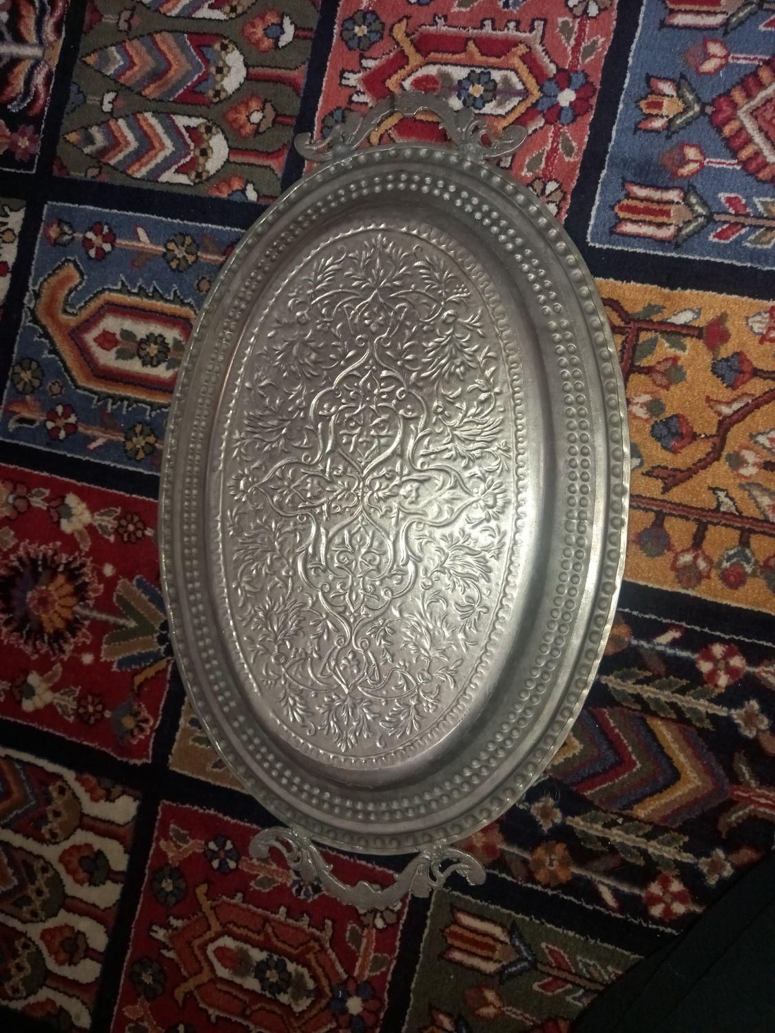 گلدان و سینی قلمکاری|کلکسیون اشیاء عتیقه|تهران, مخصوص|دیوار