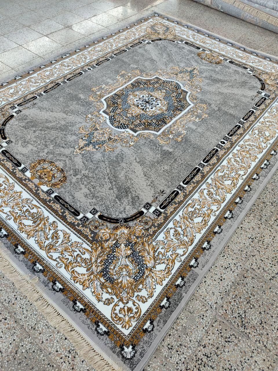 فرش نقشه ویترین ۱۲ - ۹ - ۶ نقره ای و دودی|فرش|کرمانشاه, |دیوار