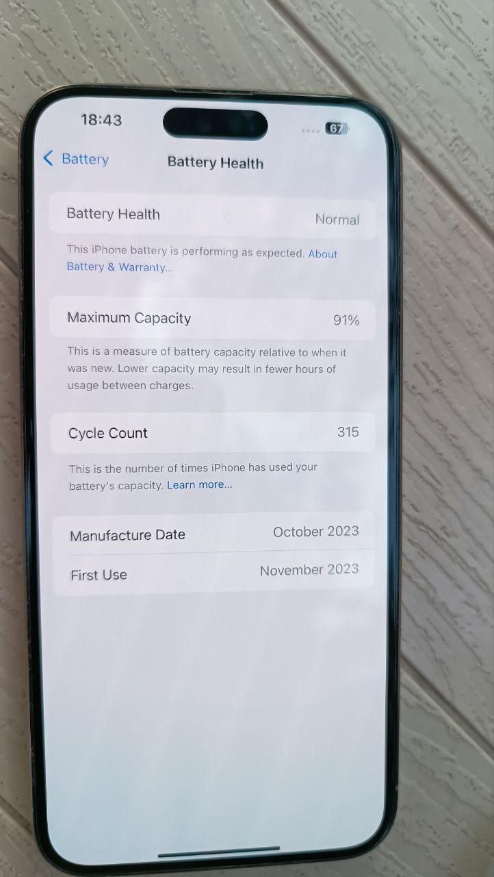 اپل iPhone 15 pro max با حافظه  512|موبایل|کرمانشاه, |دیوار