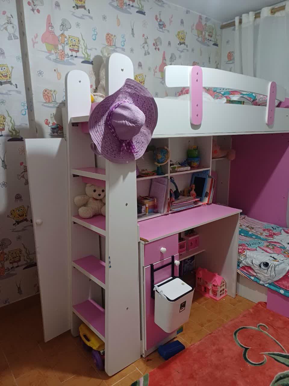 تخت دو طبقه|تخت و سرویس خواب|رودهن, |دیوار