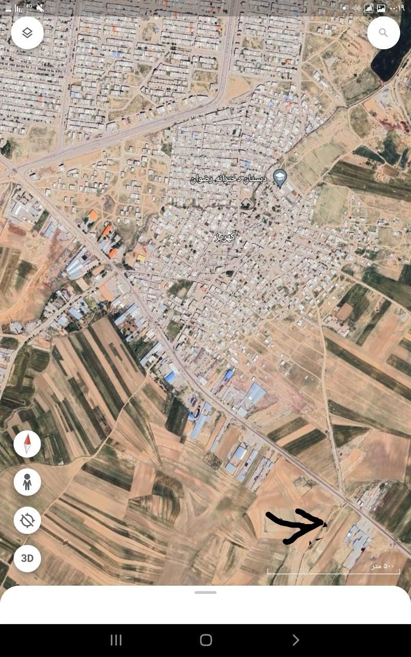 زمین بر جاده با موقعیت تجاری و صنعتی|فروش دفتر صنعتی، کشاورزی، تجاری|کرمانشاه, |دیوار