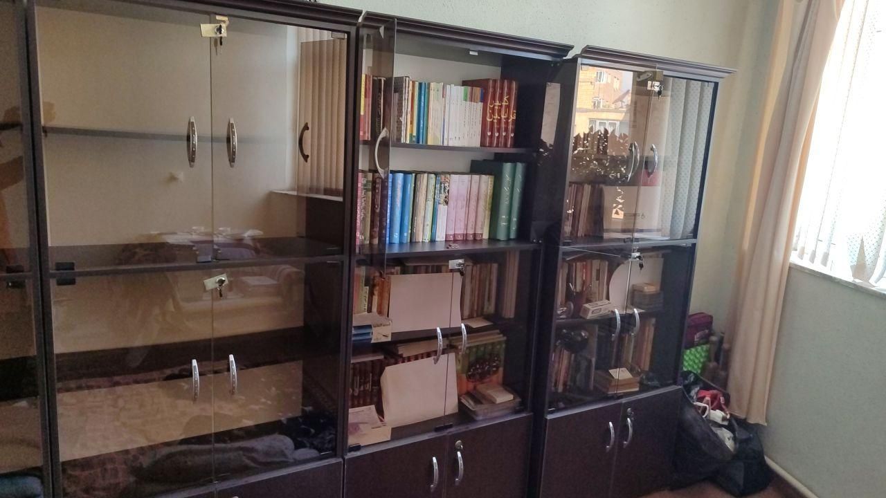 کتابخانه|کتابخانه، شلف، قفسه‌های دیواری|مراغه, |دیوار