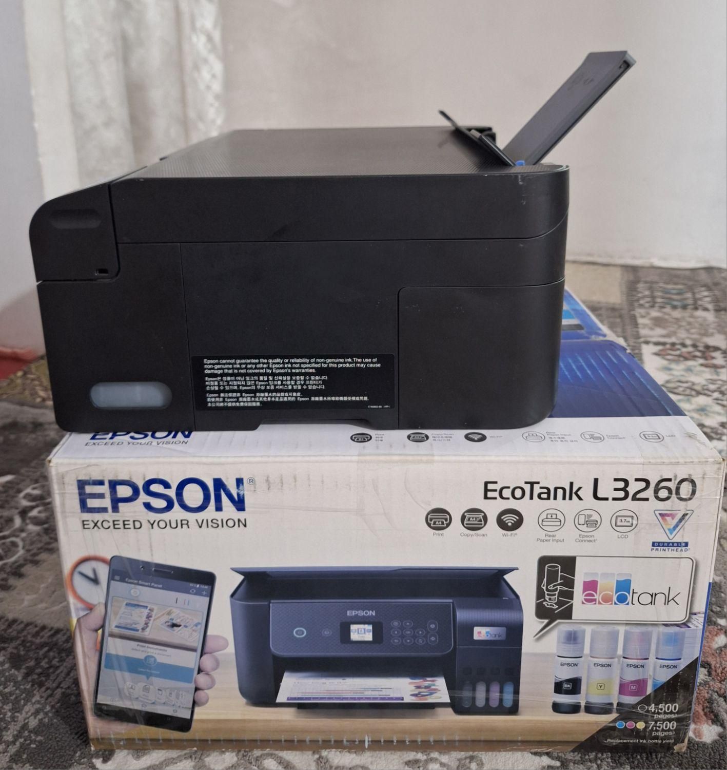 پرینتر اپسون جوهر افشان Eco Tank L3260 در حد نو|پرینتر، اسکنر، کپی، فکس|نسیم‌شهر, |دیوار