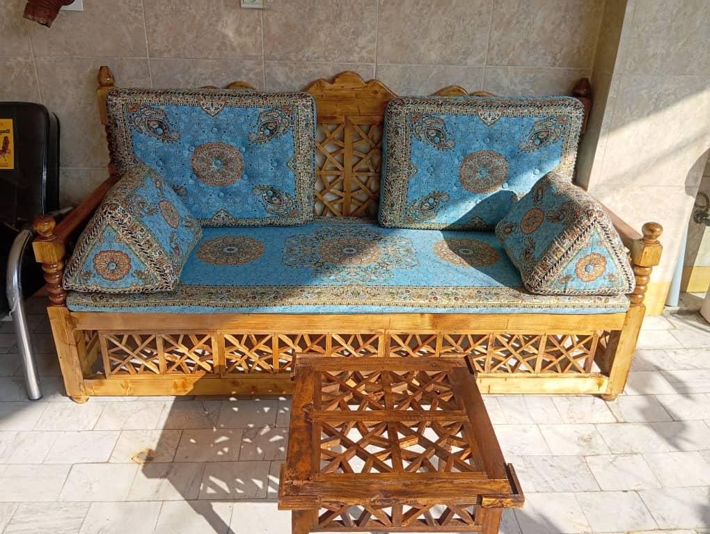 تولیدی تخت سنتی کد 110|مبلمان خانگی و میز عسلی|قم, قلعه صدری|دیوار
