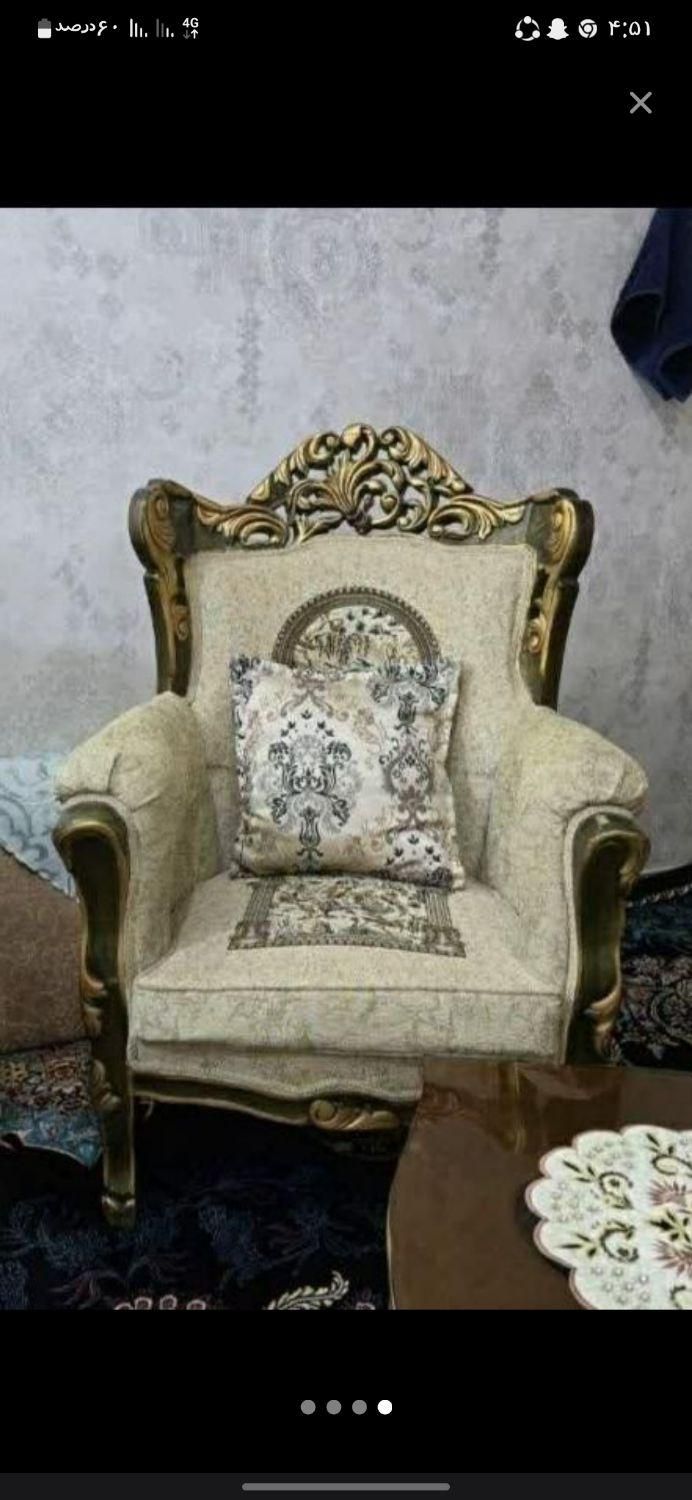 مبل 9نفره سلطنتی بدونه مشکل|مبلمان خانگی و میز عسلی|جوانرود, |دیوار