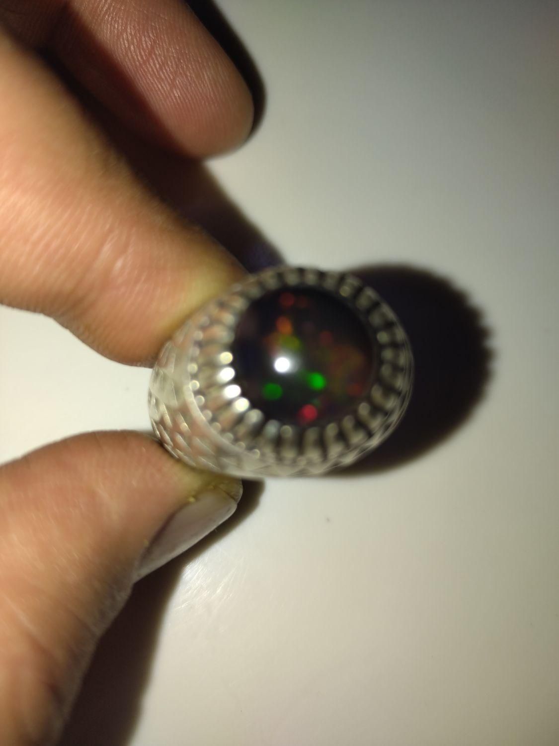 انگشتر اوپال آتشین اتیوپی|جواهرات|تهران, تهرانپارس شرقی|دیوار