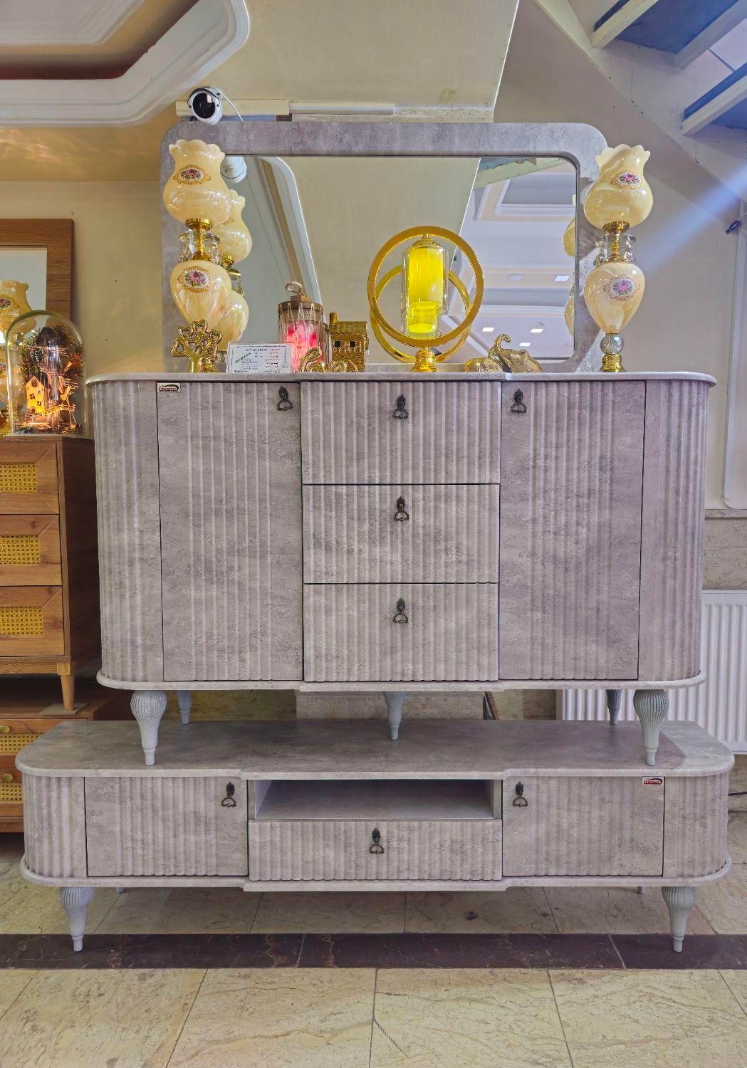 ست آینه کنسول میز تلوزیون تارا|بوفه، ویترین، کنسول|تبریز, |دیوار