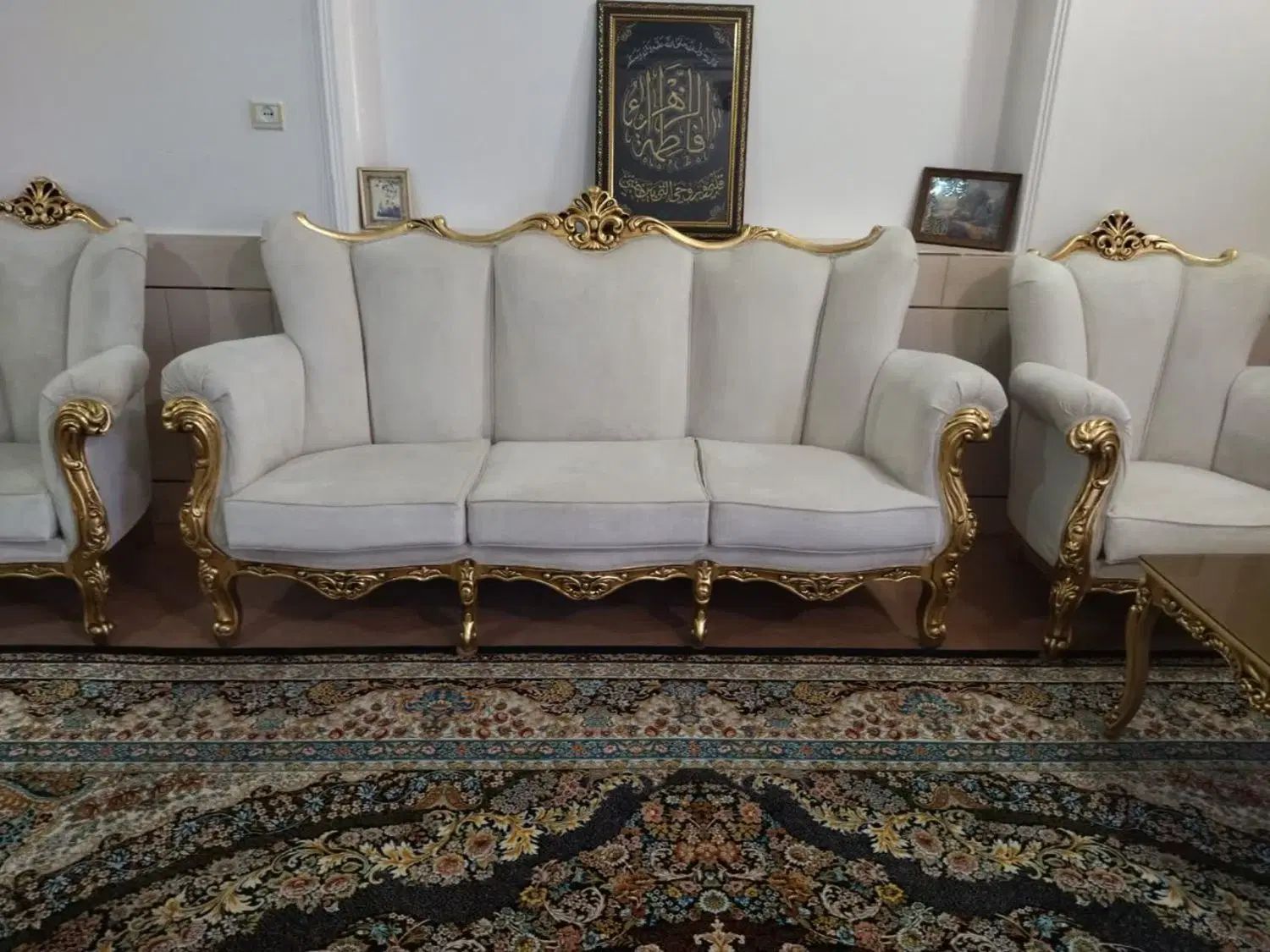 مبل استیل 7نفره، میز ناهار خوری 4نفره، ویترین|مبلمان خانگی و میز عسلی|اصفهان, شهرک کاوه|دیوار