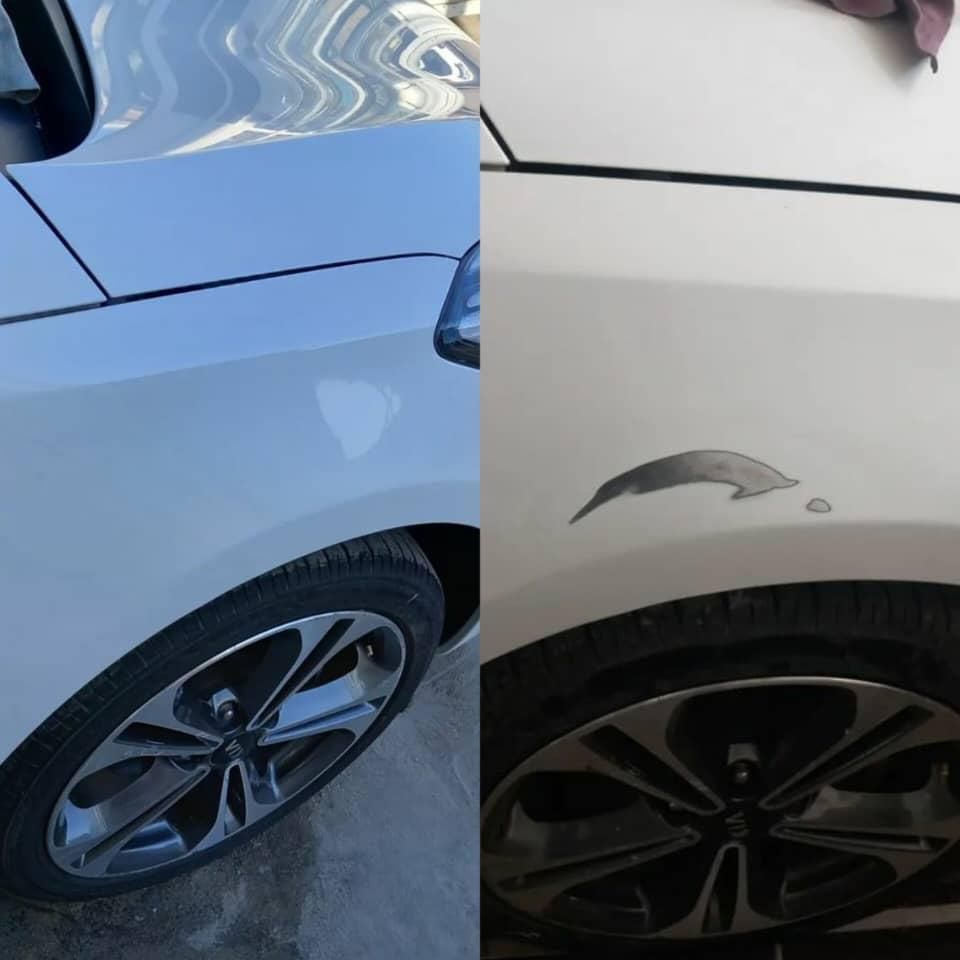 نقاشی و صافکاری با یک فقره چک ثبطی .|خدمات موتور و ماشین|برخوار, |دیوار