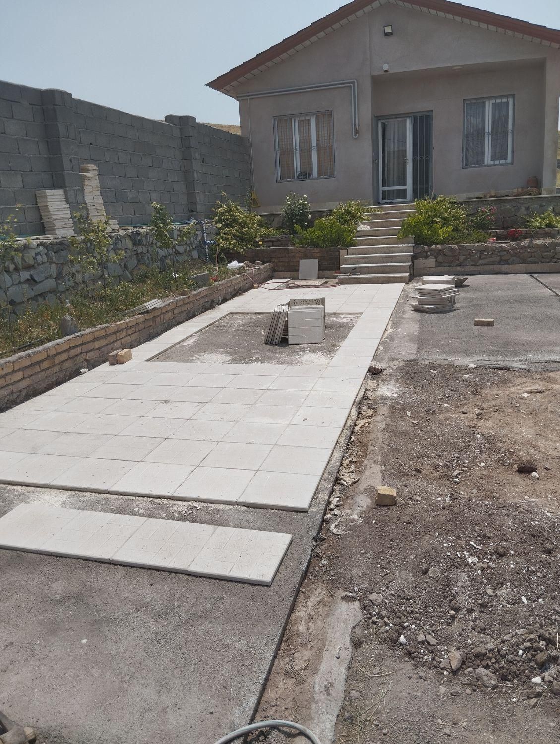 بنائی شیب بندی مزایک کاری سیمانکاری محوطه سازی|خدمات پیشه و مهارت|زنجان, |دیوار