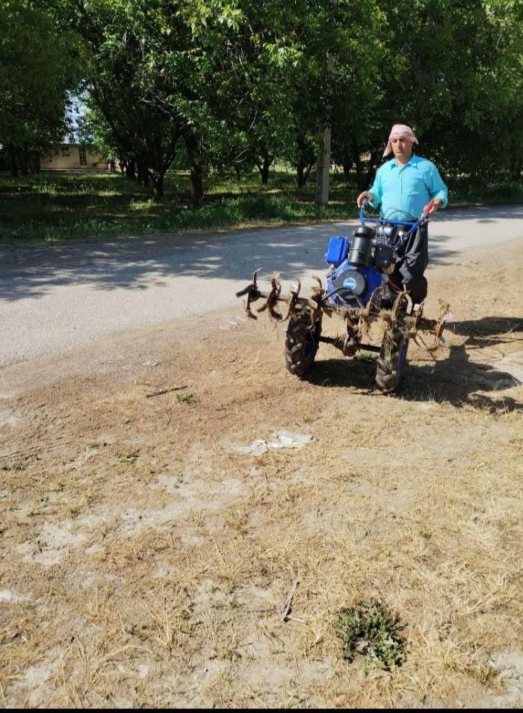 خدمات شخم زنی با تیلر فارو و خاک پا چغندر و زعفران|خدمات باغبانی و درختکاری|الشتر, |دیوار