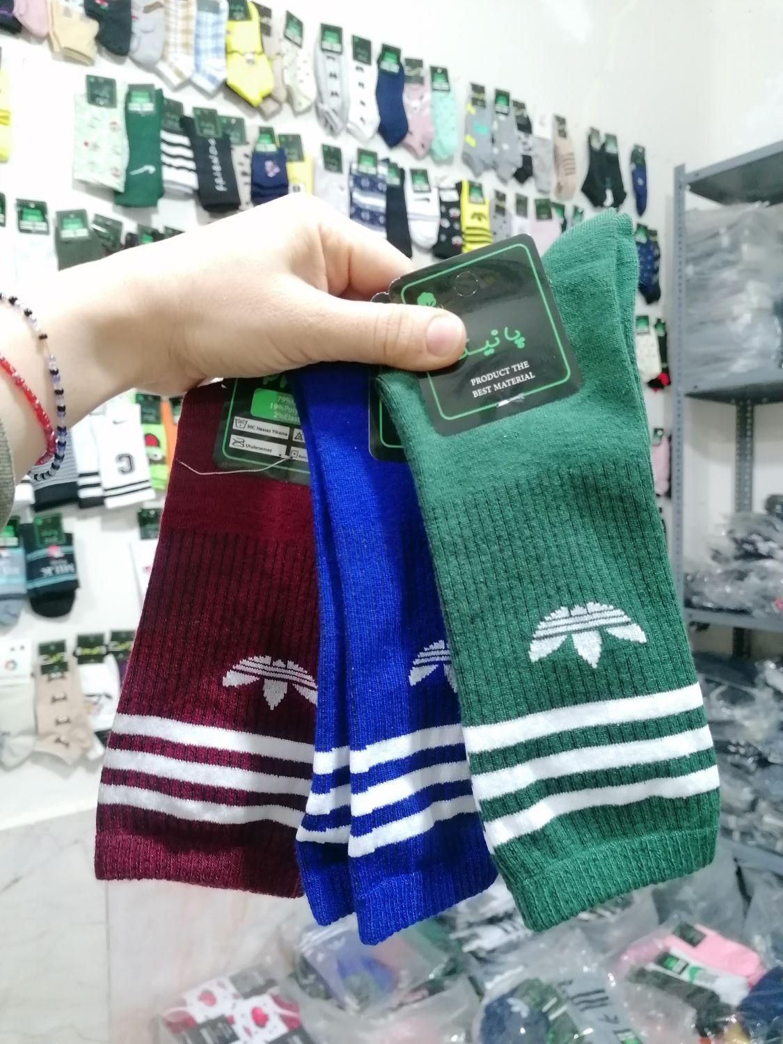 جوراب زیرزانو آدیداس رنگی عمده پانیک|لباس|مشهد, سرافرازان|دیوار