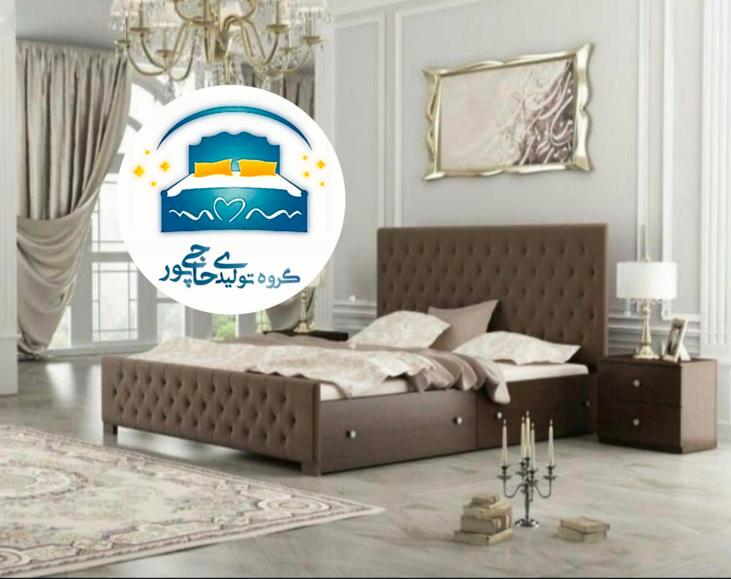 تخت خواب دو نفره حاجی پور(تختخواب۲دونفره)تشک کارول|تخت و سرویس خواب|مشهد, حسین‌آباد|دیوار