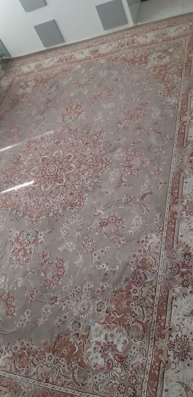 قالی 12متری 3در4نواستفاده نشده زمینه گردویی|فرش|قوچان, |دیوار