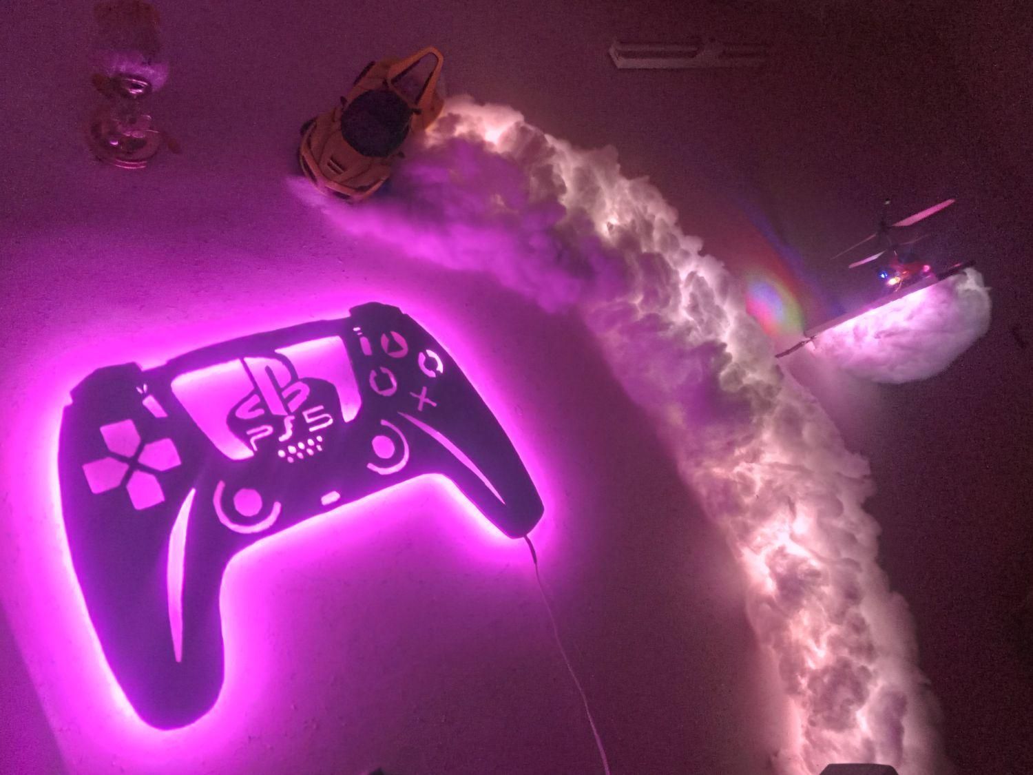 سقف ابری|ریسه و چراغ تزئینی|بیرجند, |دیوار