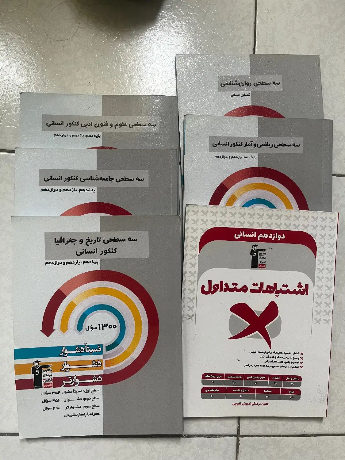 سه سطحی کانون قلمچی رشته‌ی انسانی|کتاب و مجله آموزشی|تهران, شهرک غرب|دیوار