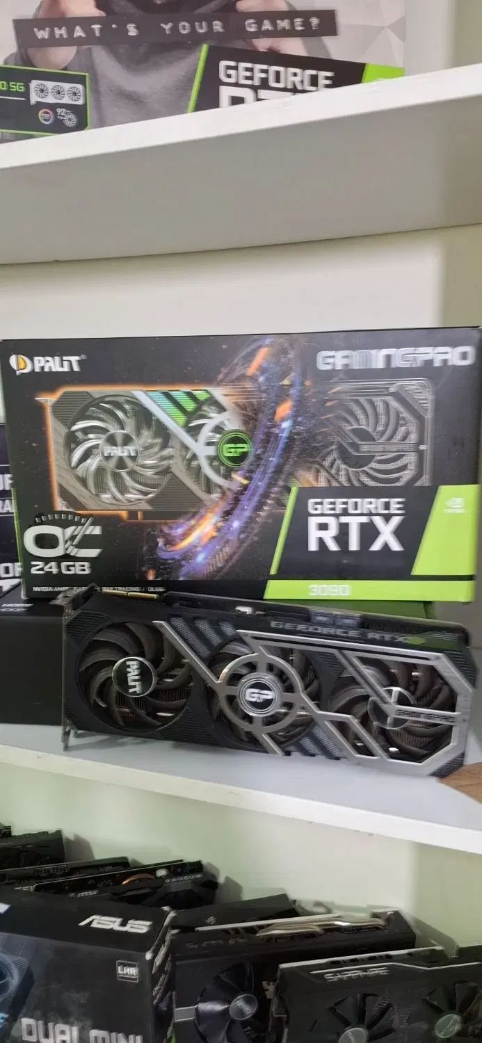 کارت گرافیک حرفه ای rtx3090 palit گیمینگ پرو  پلیت|قطعات و لوازم جانبی رایانه|تهران, سلسبیل شمالی|دیوار