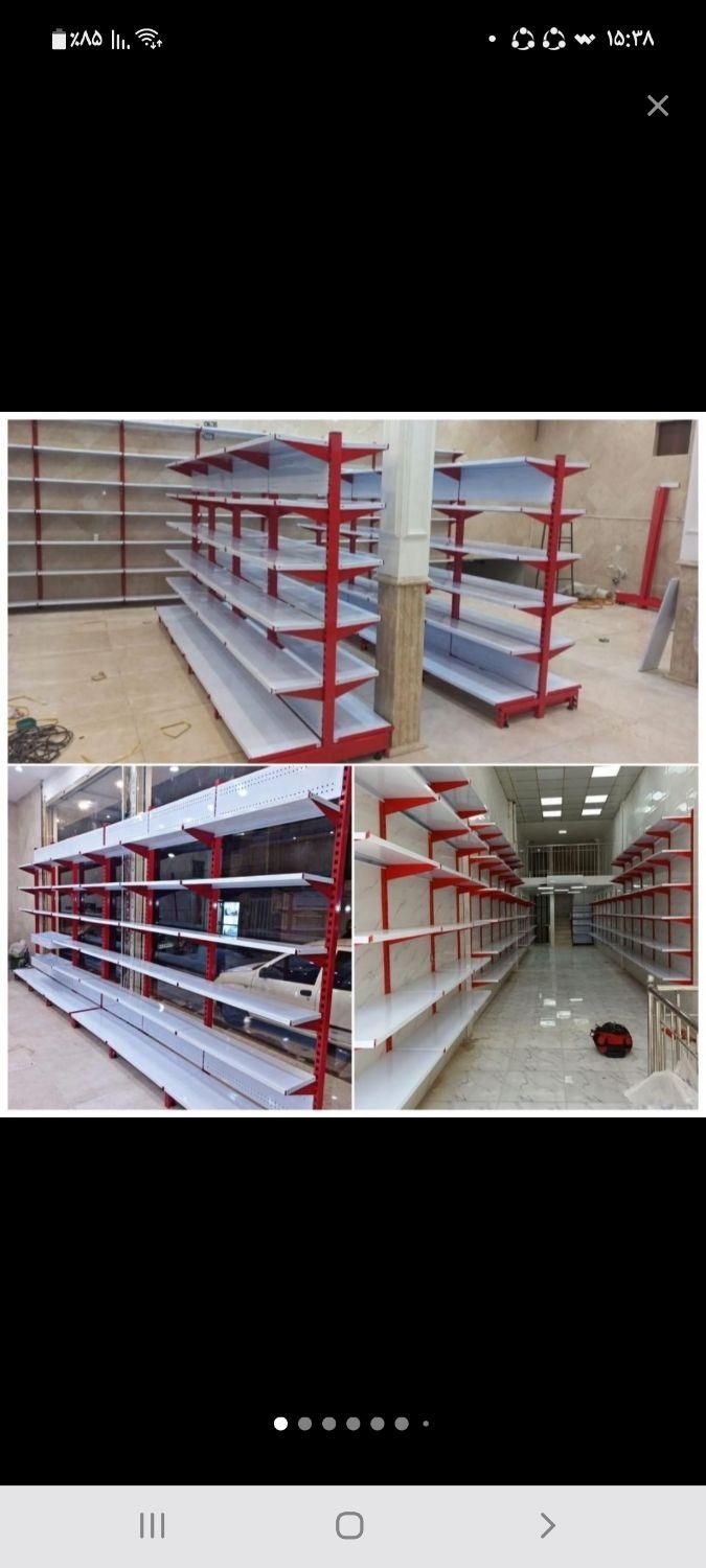 قفسه بندی دسته دوم هایپری سوپری پیچ مهره استندمیوه|کتابخانه، شلف، قفسه‌های دیواری|رشت, منظریه|دیوار