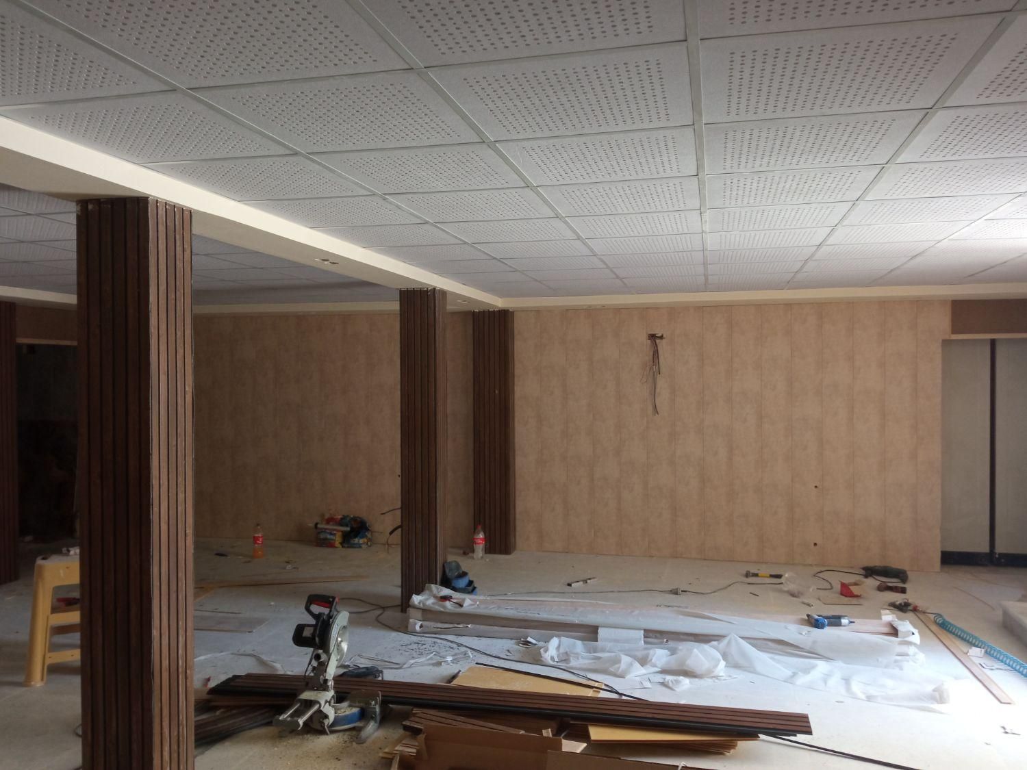 نصب سقف کاذب pvc قرنیز پارکت دیوار پوش ماربل ترمو|خدمات پیشه و مهارت|اصفهان, ملکشهر|دیوار