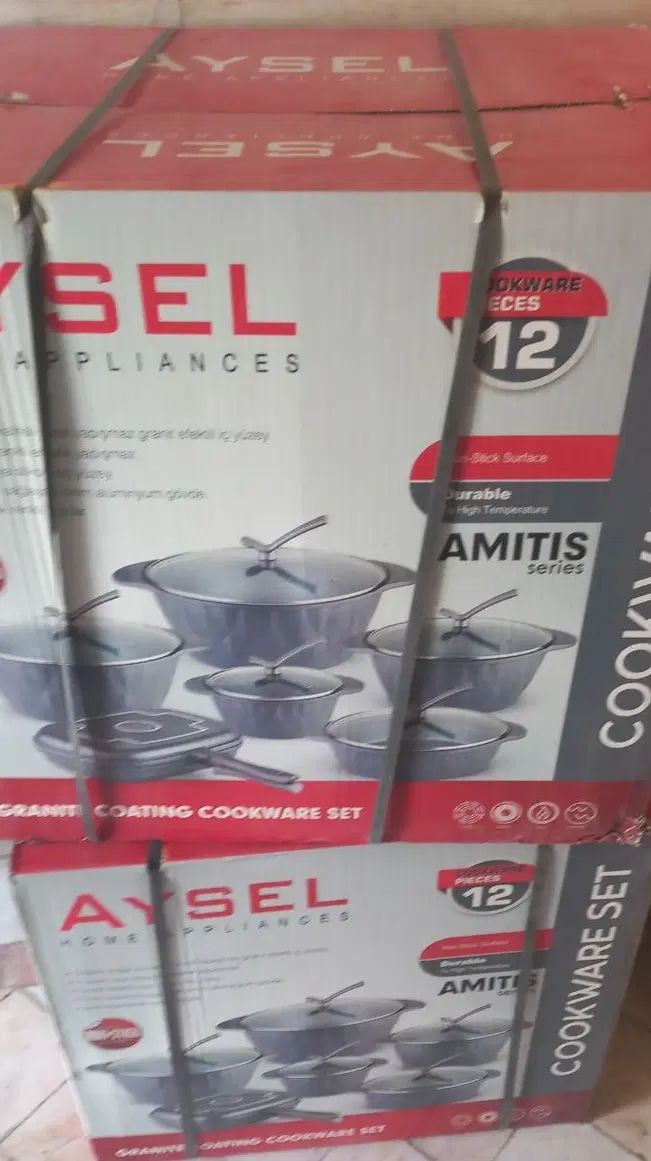 سرویس قابلمه چدن گرانیتی ۱۲ پارچه AYSEl آیسل|ظروف پخت‌وپز|تهران, شوش (باغ آذری)|دیوار