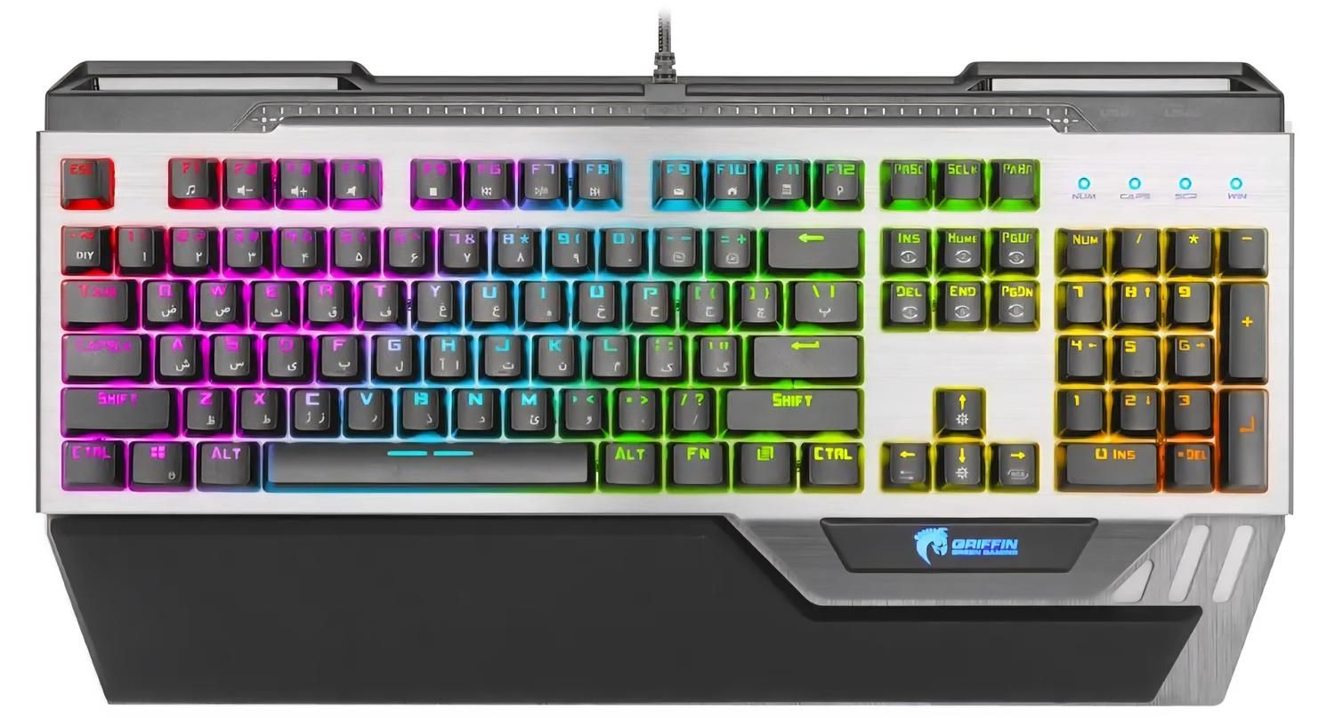 کیبورد گیمینگ مکانیکال گرین  GK-803 RGB|قطعات و لوازم جانبی رایانه|شیراز, آبیاری|دیوار