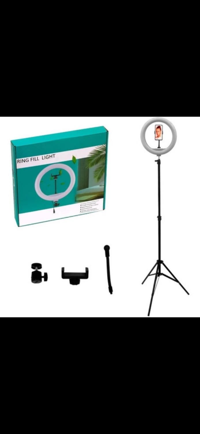 رینگ لایت همراه ۳پایه|دوربین عکاسی و فیلم‌برداری|اهواز, سخیریه|دیوار