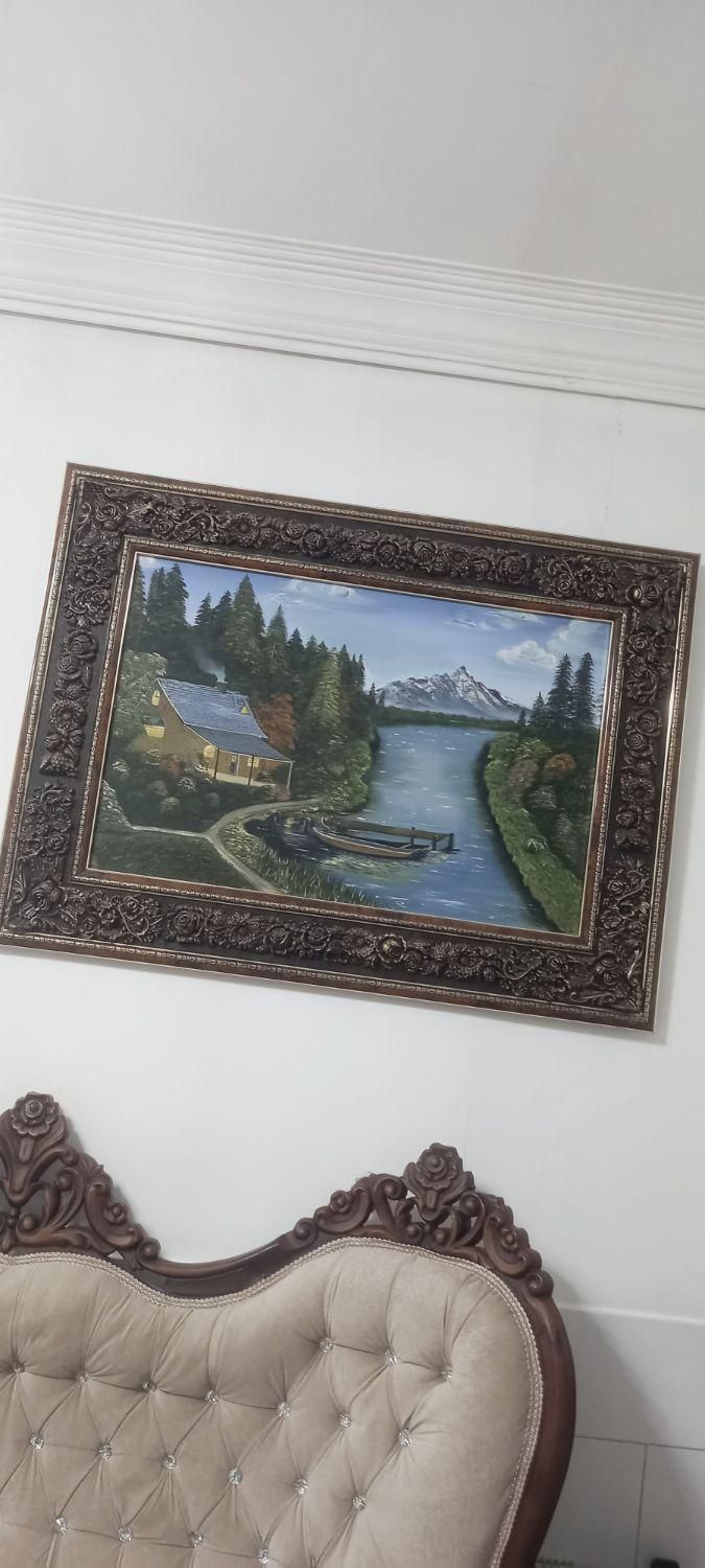 تابلوی نقاشی روی بوم کار دست|تابلو، نقاشی، عکس|رباط‌کریم, رباط‌کریم|دیوار