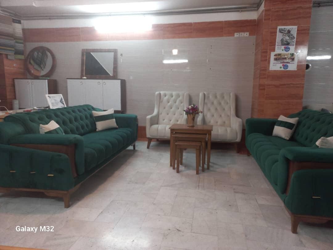 مبل ۸نفره تختشو بهمراه عسلی۳تیکه کمجا نقد و اقساط|مبلمان خانگی و میز عسلی|اندیشه, اندیشه فاز ۱|دیوار